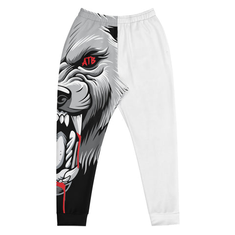 Alpha The Beginning Black & White All-Over Print Men's Joggers