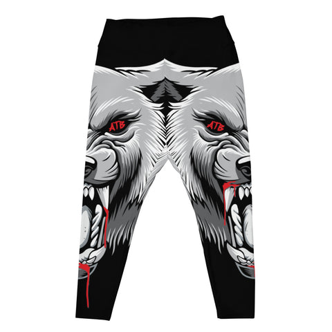 ATB Wolf Women's All-Over Print Plus Size Leggings