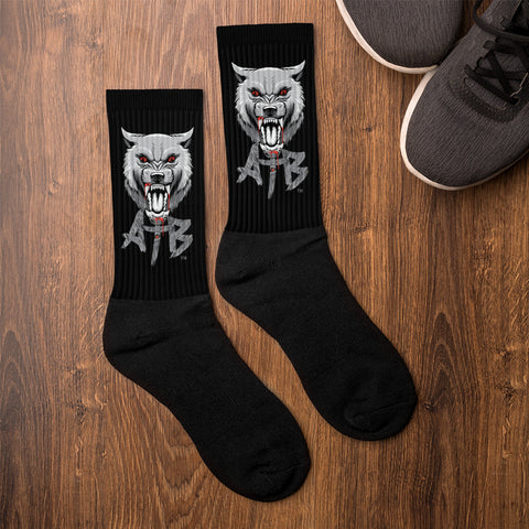 ATB Wolf Black Foot Sublimation Socks