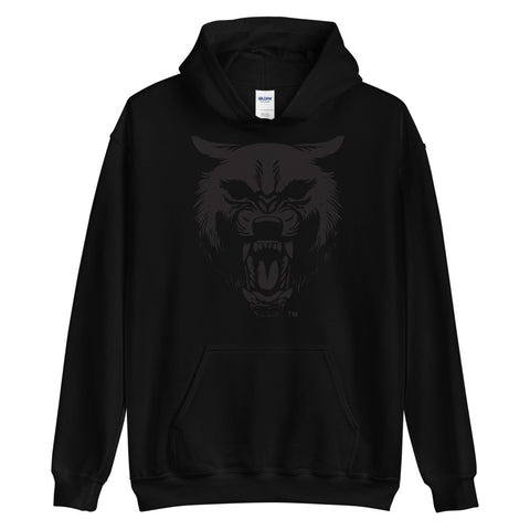 Solo Trace Wolf Screen Print Unisex Hoodie