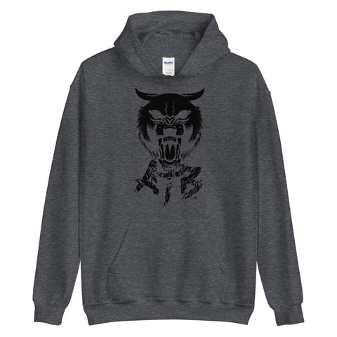 ATB Trace Wolf Screen Print Unisex Hoodie